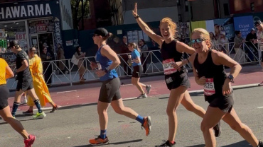Corredoras del club de running de David Lloyd Aravaca, en la maratón de Nueva York