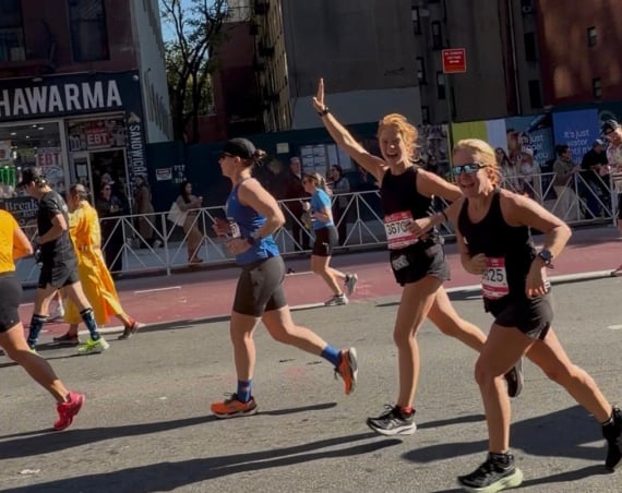 Corredoras del club de running de David Lloyd Aravaca, en la maratón de Nueva York