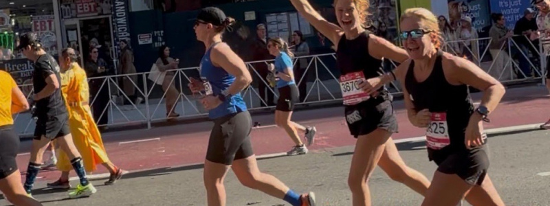 Corredoras del club de running de David Lloyd Aravaca, en la maratón de Nueva York